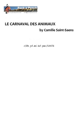 LE CARNAVAL DES ANIMAUX (score & parts)
