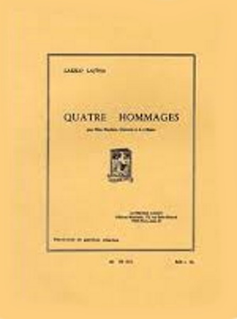 QUATRE HOMMAGES (score & parts)