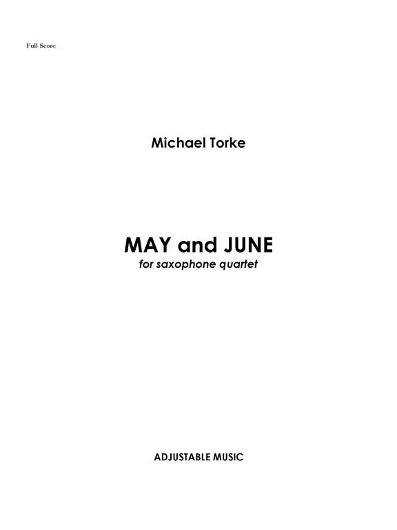 MAY AND JUNE (score & parts)