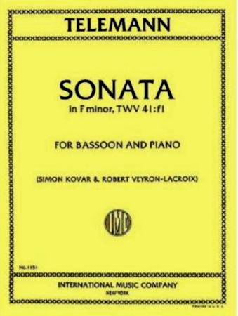 SONATA in F minor, TWV41:f1