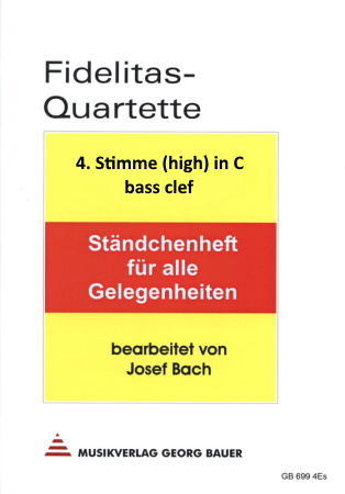 FIDELITAS QUARTETTE Part 4 (high) in C bass clef