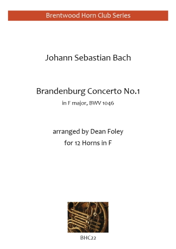 BRANDENBURG CONCERTO No.1 in F (score & parts)