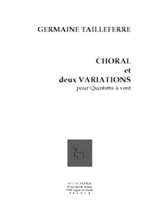 CHORAL ET DEUX VARIATIONS (score & parts)