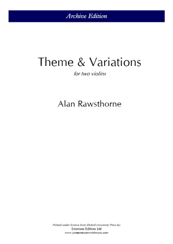 THEME & VARIATIONS (playing score)