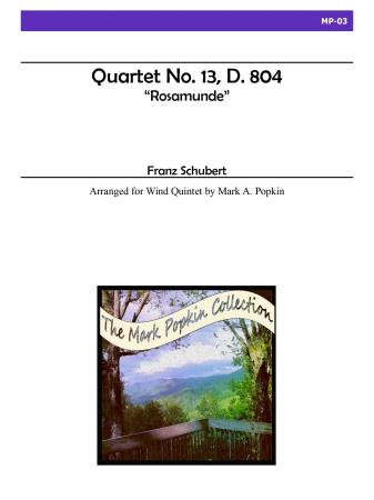 QUARTET in A minor, Op.29 No.13, D. 804 'Rosamunde' (score & parts)