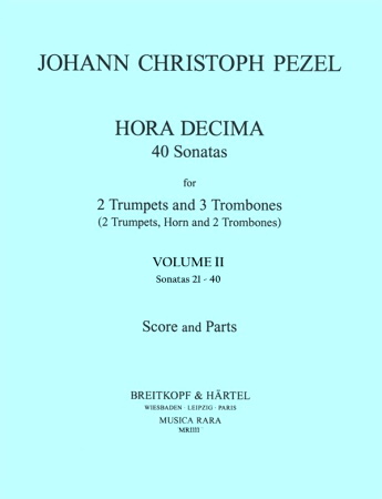 HORA DECIMA 40 Sonatas Volume 2 (score & parts)