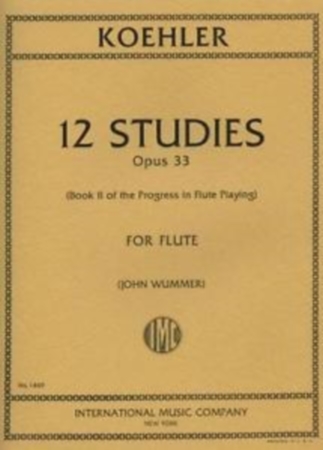 12 STUDIES Op.33 (Progress in Flute Playing Book 2)