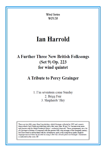 A FURTHER THREE NEW BRITISH FOLKSONGS Op.223 (score & parts)