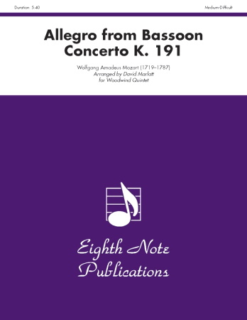 ALLEGRO from Bassoon Concerto K 191