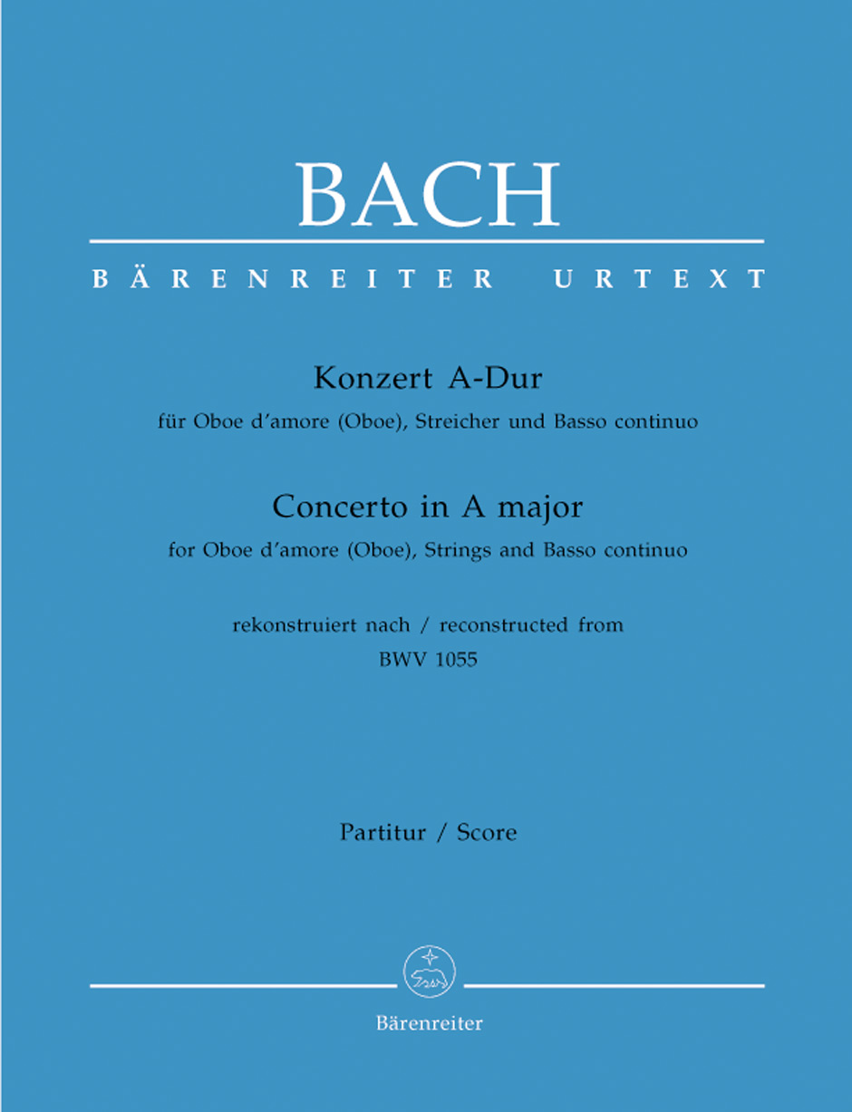 CONCERTO in A Major BWV1055 Cembalo/Basso Continuo