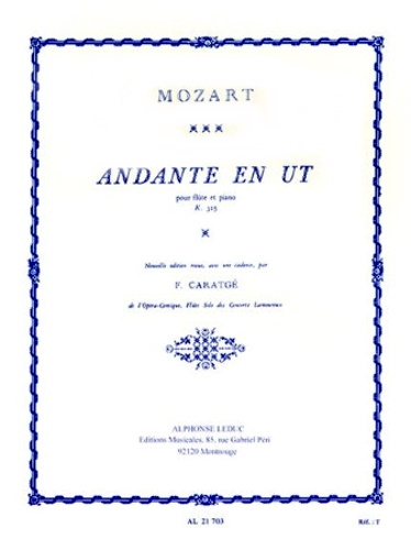 ANDANTE in C KV315 cadenza by Caratge