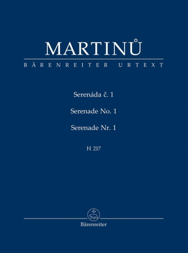 SERENADE No.1 in A minor, H.217 (score)