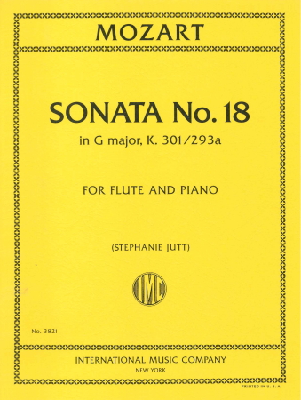 SONATA No.18 in G Major K.301/293A