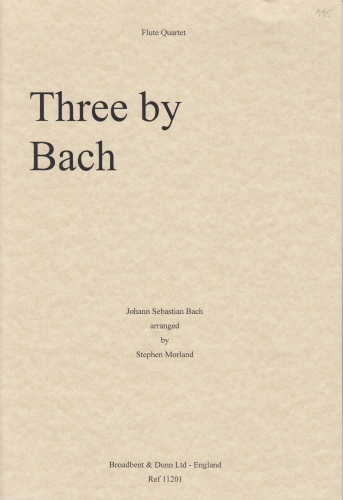 THREE BY BACH (score & parts)