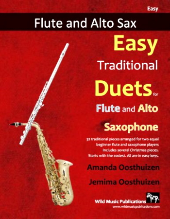 EASY TRADITIONAL DUETS for Flute & Alto Saxophone