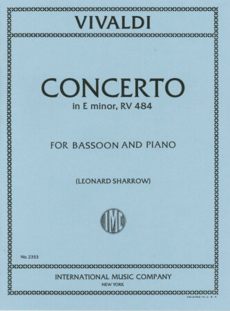 CONCERTO in E minor FVIII/6 PV137 RV484 Op.45, No.2