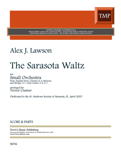 THE SARASOTA WALTZ (score & parts)