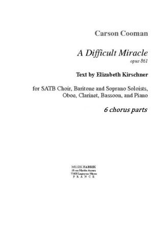 A DIFFICULT MIRACLE 6 chorus parts