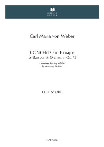 BASSOON CONCERTO Op.75 (B4 score)