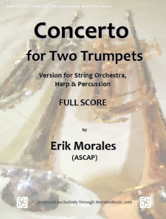 CONCERTO for Two Trumpets (full score + parts on CD)