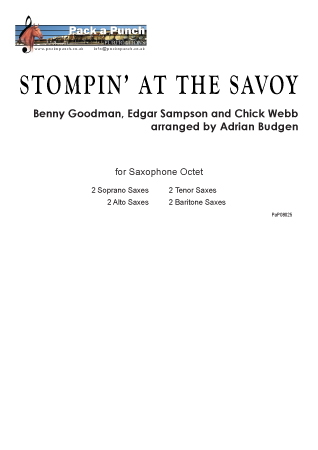 STOMPING AT THE SAVOY (score & parts)