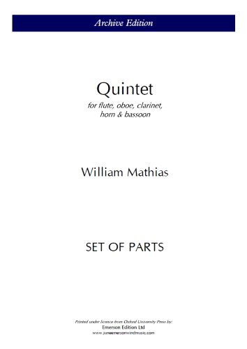 QUINTET Op.22 (set of parts)