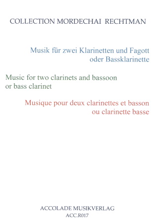 MUSIC FOR TWO CLARINETS AND BASSOON