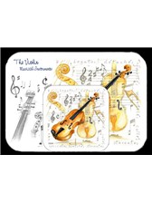 PLACEMAT AND COASTER SET Violin