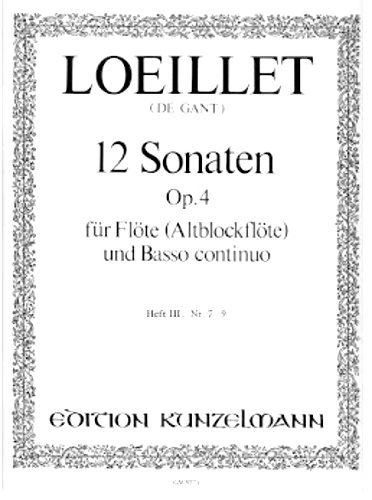 TWELVE SONATAS Op.4 Volume 3