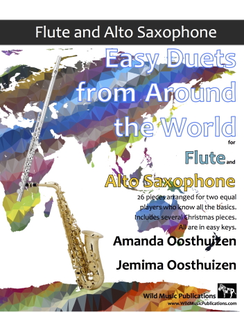 EASY DUETS FROM AROUND THE WORLD for Flute & Alto Saxophone