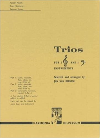 TRIOS for 2 treble & 1 bass instrument
