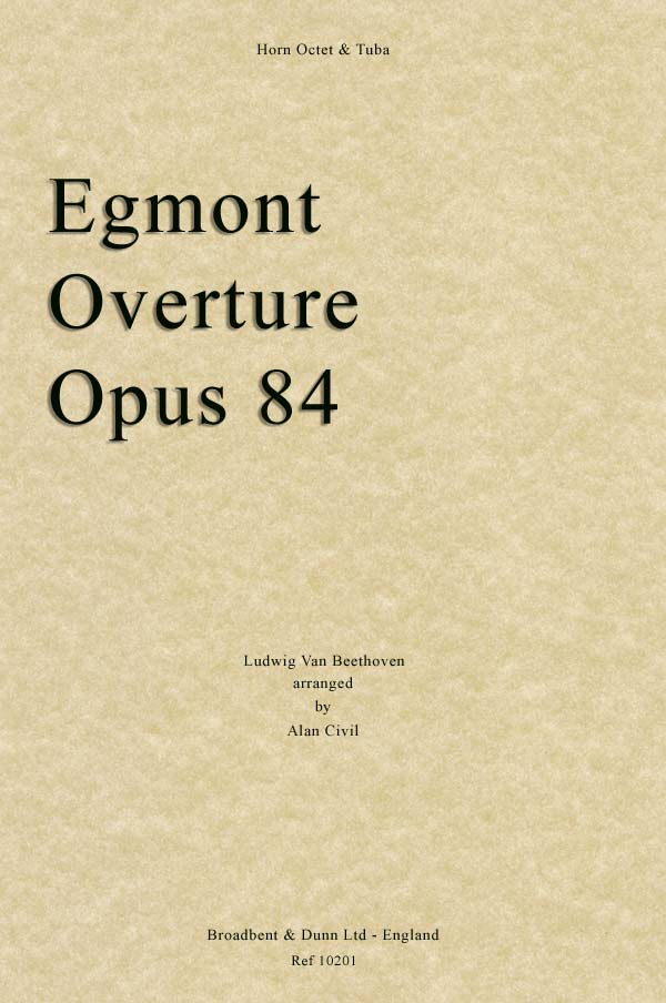 EGMONT OVERTURE (score & parts)