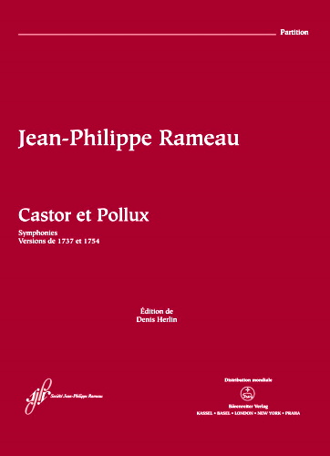 SYMPHONIES EXTRAITES de Castor et Pollux (score)