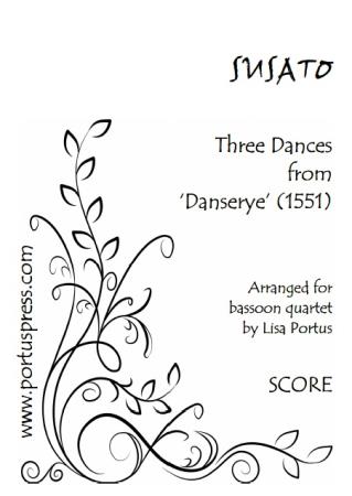 THREE DANCES from Danserye (score & parts)