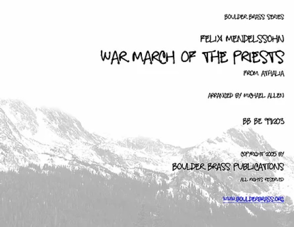 WAR MARCH OF THE PRIESTS from Athelia