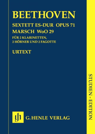 SEXTET in Eb major Op.71 & MARCH WoO29 (score)