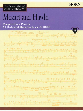 THE ORCHESTRA MUSICIAN'S CD-ROM LIBRARY Volume 6 Mozart & Haydn