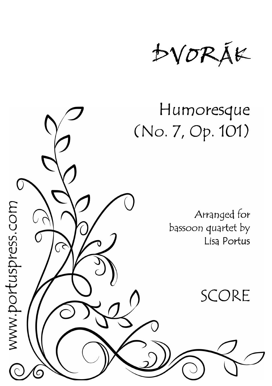HUMORESQUE Op.101 No.7 score & parts