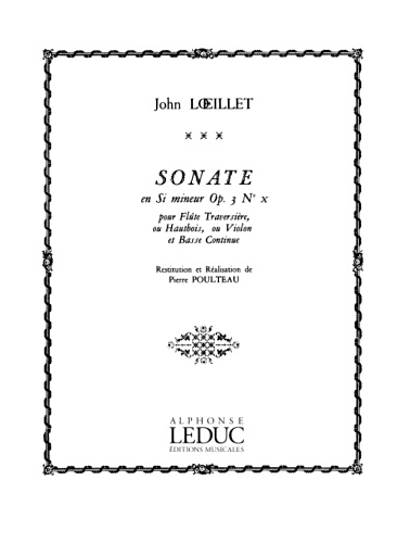 SONATA in b minor Op.3/10