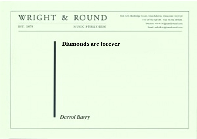 DIAMONDS ARE FOREVER (score)