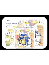 PLACEMAT AND COASTER SET Drums