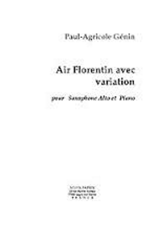 AIR FLORENTIN AVEC VARIATION Op.65