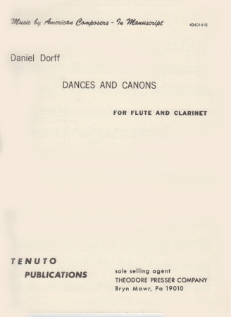 DANCES AND CANONS