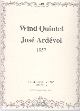 WIND QUINTET (1957) score