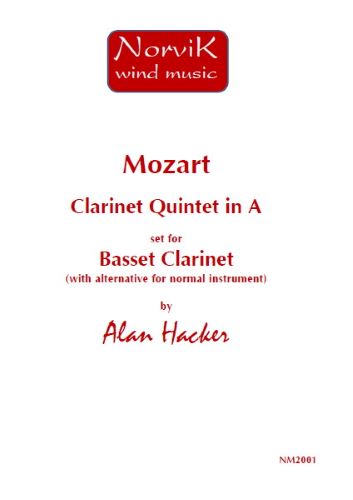 CLARINET QUINTET in A major KV581 (score & parts)