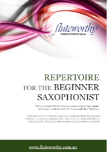 REPERTOIRE FOR THE BEGINNER SAXOPHONIST