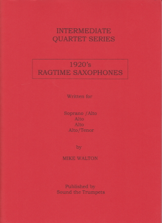 1920s RAGTIME SAXOPHONES (score & parts)
