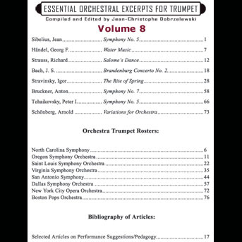 ESSENTIAL ORCHESTRAL EXCERPTS Volume 8