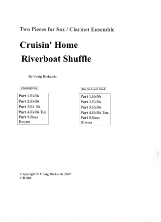 TWO PIECES: Cruisin' Home and Riverboat Shuffle