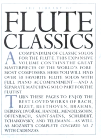 LIBRARY OF FLUTE CLASSICS 55 pieces